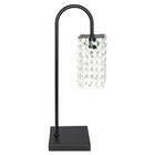 Abajur Clearcrillic Cristal Acrílico Quadrado Preto