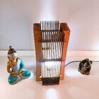 Abajur Colibri De Mesa - Mdf Cru 40x20cm