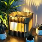 Abajur Colibri De Mesa - Mdf Cru Kit Com 2 - 40x20cm E 20x20cm