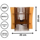 Abajur Colibri De Mesa - Preto 20x20cm