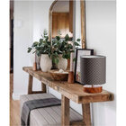 Abajur Colmeia Cinza