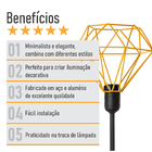 Abajur Coluna Diamante - Amarelo