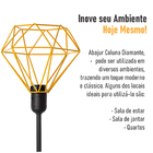 Abajur Coluna Diamante - Amarelo