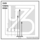 Abajur Coluna Newton Soquete - Preto