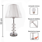 Abajur Cristal Toque Touch  Quarto/sala - 806 - 110v