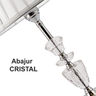 Abajur Cristal Toque Touch  Quarto/sala - 886 - 220v