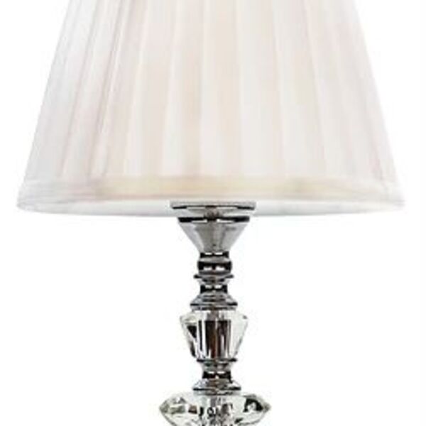 Abajur Cristal Vidro 34cm Alemanha 1e27 Cúpula Branca 134