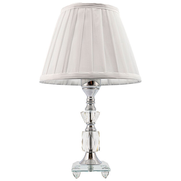 Abajur Cristal Vidro Mesa Decoração Para Sala Quarto Com Cúpu