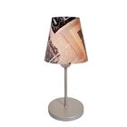 Abajur De Cabeceira Md-2005 Vivare Cúpula Em Tecido Cone - Ci