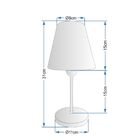 Abajur De Cabeceira Md-2005br Cúpula Em Tecido Café