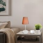 Abajur De Cabeceira Md-2005br Cúpula Em Tecido Palha