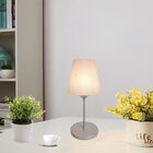 Abajur De Cabeceira Md-2005cz Cúpula Em Tecido Linho Bege