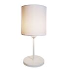 Abajur De Cabeceira Md-2010 Vivare Cúpula Tecido Cilíndrica -