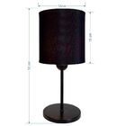 Abajur De Cabeceira Md-2010 Vivare Cúpula Tecido Cilíndrica -