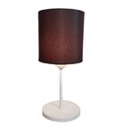 Abajur De Cabeceira Md-2010br Cúpula Em Tecido Café
