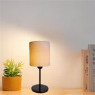 Abajur De Cabeceira Md-2010pr Cúpula Em Tecido Algodão Crú