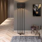 Abajur De Chão Estilo Industrial Dubai Preta Preto