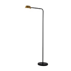 Abajur De Coluna Nordecor Zavi 124cm Led Bivolt Ouro Fosco /