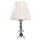 Abajur De Cristal Com Cúpula Em Poliéster - 35cm Ref. 134