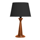 Abajur De Madeira 50cm Imbuia E Preto 905.03