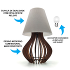 Abajur De Madeira Criado Mudo Quarto Moderno Sala Cabeceira T