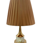 Abajur De Mesa Acetinado E Base Com Led - Bivolt