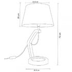 Abajur De Mesa Bowl Grande Castanho/preto - Madelustre