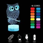 Abajur De Mesa De Led Corujinha Do Mato