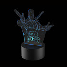 Abajur De Mesa De Led Deadpool