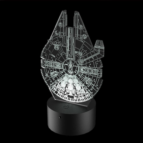 Abajur De Mesa De Led Millenium Falcon Star Wars