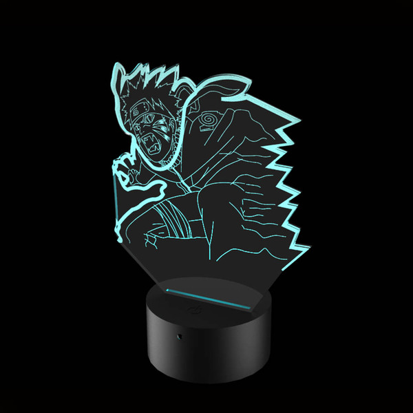 Abajur De Mesa De Led Naruto Ataque