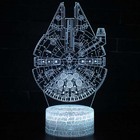 Abajur De Mesa De Led Nave Millenium Falcon Star Wars