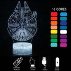 Abajur De Mesa De Led Nave Millenium Falcon Star Wars