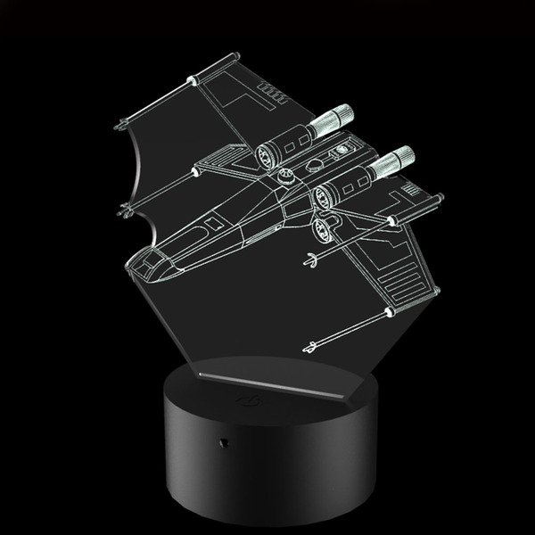 Abajur De Mesa De Led Nave X-wing Star Wars