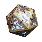 Abajur De Mesa Em Formato De Cubo Em Mdf - Completo