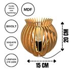 Abajur De Mesa Em Mdf