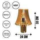 Abajur De Mesa Em Mdf