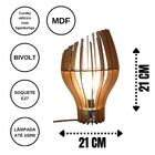 Abajur De Mesa Em Mdf