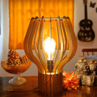 Abajur De Mesa Em Mdf