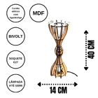 Abajur De Mesa Em Mdf - Completo