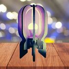 Abajur De Mesa Em Mdf - Completo - Cor: Preta