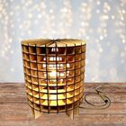 Abajur De Mesa Em Mdf - Completo - Cor: Preta