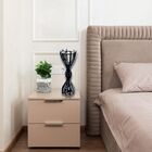 Abajur De Mesa Em Mdf - Completo - Cor: Preta