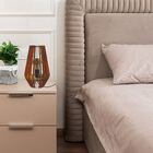 Abajur De Mesa Em Mdf - Cor: Marrom