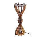 Abajur De Mesa Em Mdf - Cor: Marrom