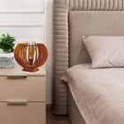 Abajur De Mesa Em Mdf - Cor: Marrom