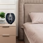 Abajur De Mesa Em Mdf - Cor: Preta