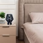 Abajur De Mesa Em Mdf - Cor: Preta