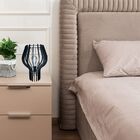 Abajur De Mesa Em Mdf - Cor: Preta