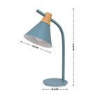 Abajur De Mesa Macaron Azul